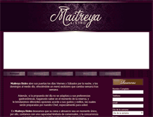 Tablet Screenshot of maitreyabistro.com.ar